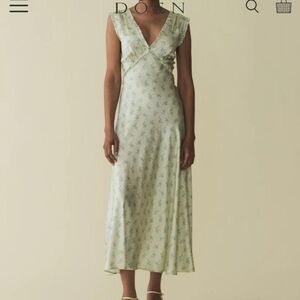NWT Doen Tahlia Dress Verte XS